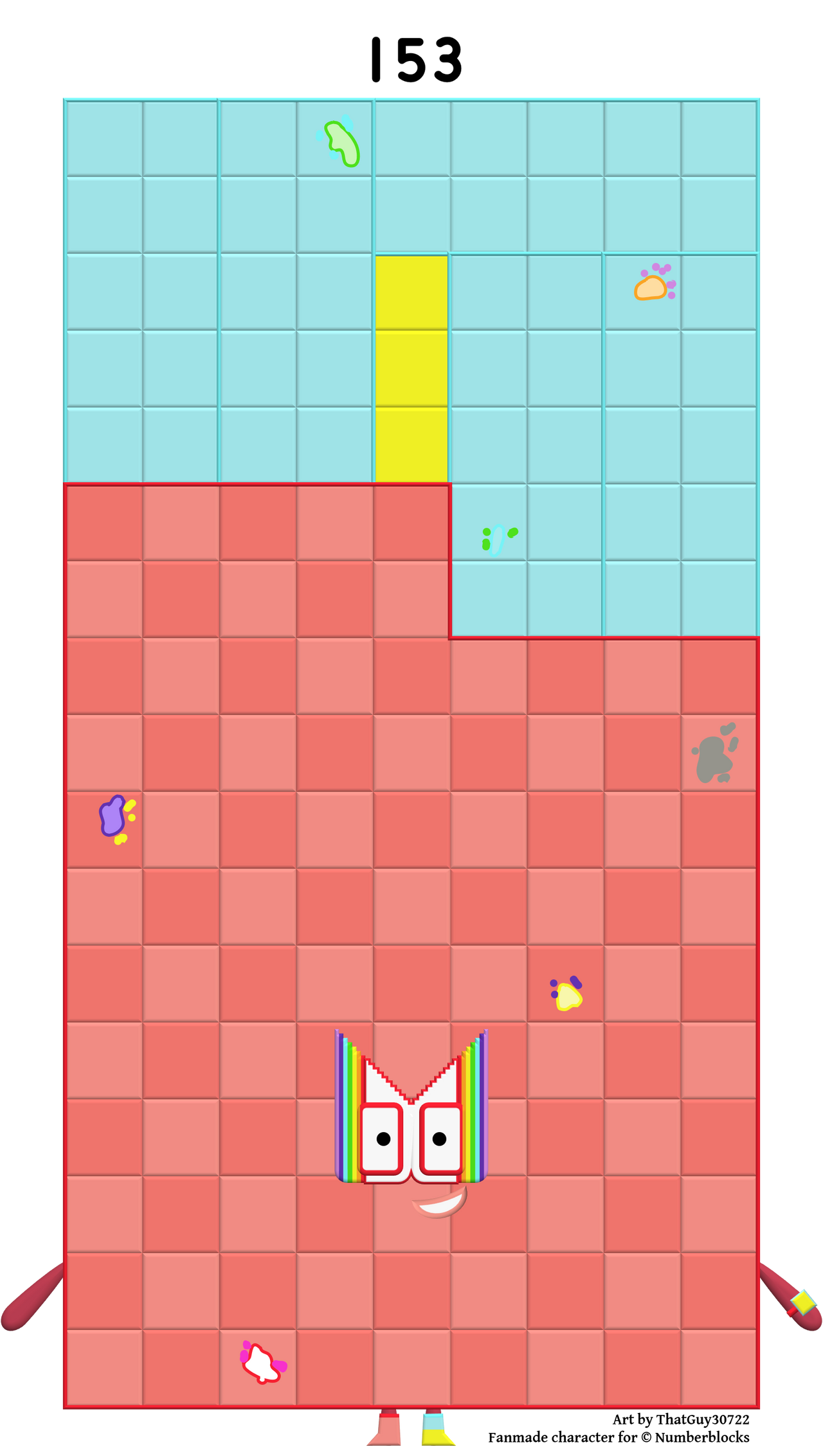Numberblocks 153 by JulianErber on DeviantArt
