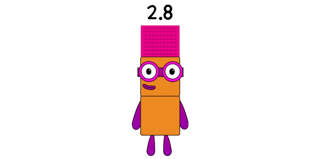 Numberblocks 2.8 blocks by JulianErber on DeviantArt