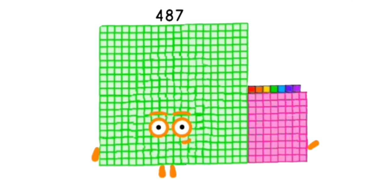 Numberblocks 487 blocks by JulianErber on DeviantArt