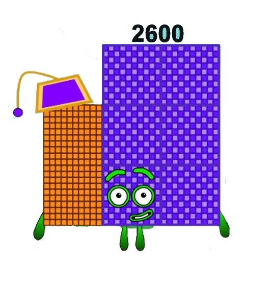 Numberblocks 2600K blocks by JulianErber on DeviantArt
