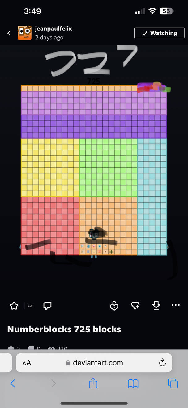 Numberblocks 252 Numberblocks 727 blocks by JulianErber on DeviantArt