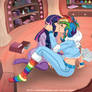 Rainbow Dash and Twilight Sparkle