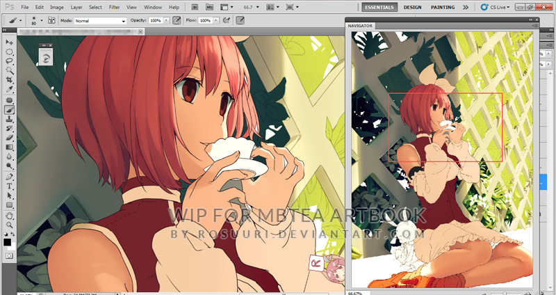 Mbtea artbook illustration WIP