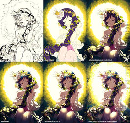 Progress Shots of Rapunzel Nozomi