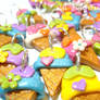 Colorful Ice Cream Cones