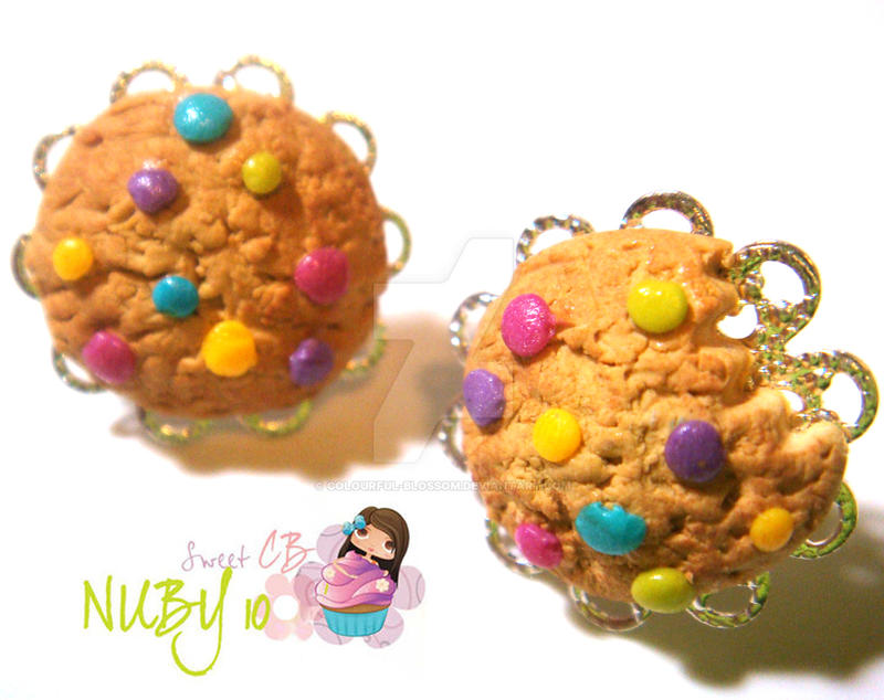 Colourful Choco Chip Cookies