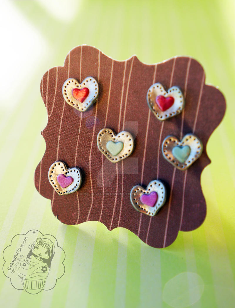 Hearts Stud Earrings