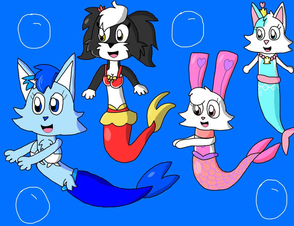 Mermay #8 Luna and friends in the sea by carmenramcat on DeviantArt