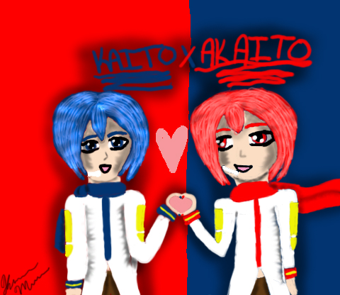 Kaito X Akaito - Request