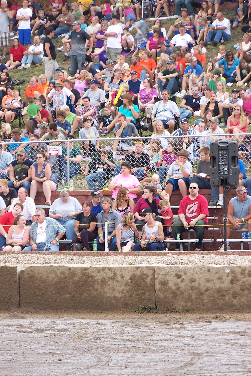 Crowd waiting for the Demolition Derby