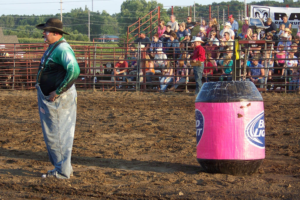 Rodeo Clown at Wild West Days, ViroquaWI 2014 7:11