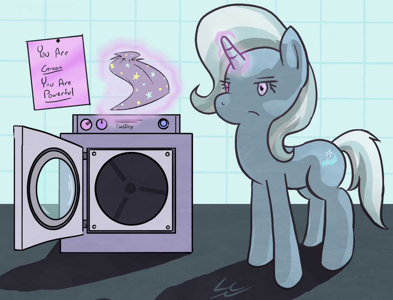 Trixie Does A Little Laundry