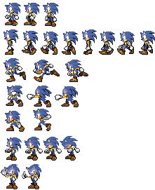 Sonic NOVA, a sprite animation I'm working on. Also. Uncle Chuck