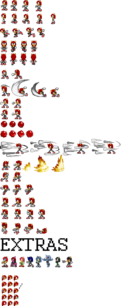 WIP/SONIC] Mighty The Armadillo Sprite Sheet by SuperShadiw1010 on  DeviantArt