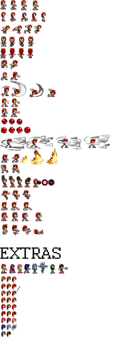 Mighty the Armadillo (Sonic Megamix) Sprite Sheet by AsuharaMoon
