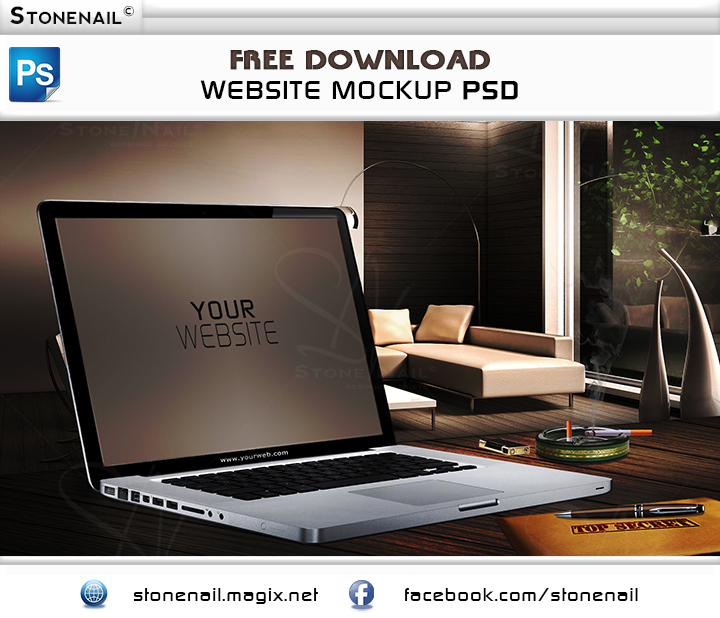 Download Free Website Mockup Psd By Stonenail On Deviantart