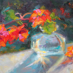 Gleaning light - nasturtium still life