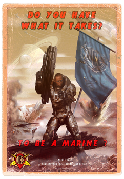 UEE Vintage Poster for the Marines