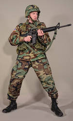 Military - uniform US soldiers woodland - 05