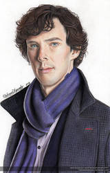 Sherlock (Benedict Cumberbatch) - Colored Pencils