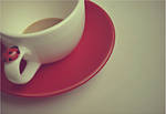 ladybird in coffeecup by estellamestella