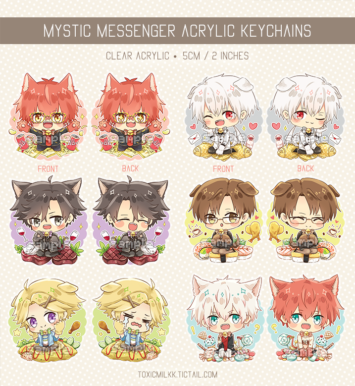 Mystic Messenger Keychains