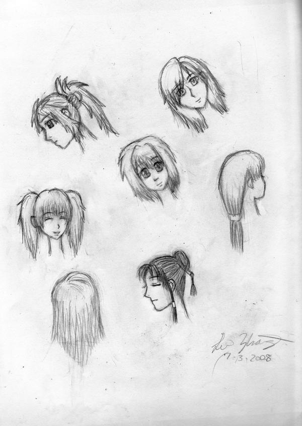 Anime Hairstyles by Jeriv on DeviantArt