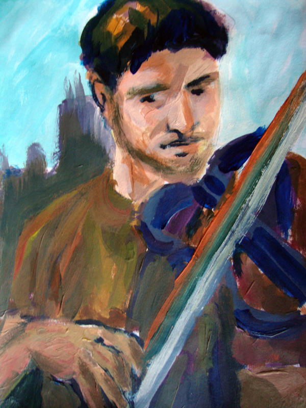 Sami Yusuf quick colour sketch