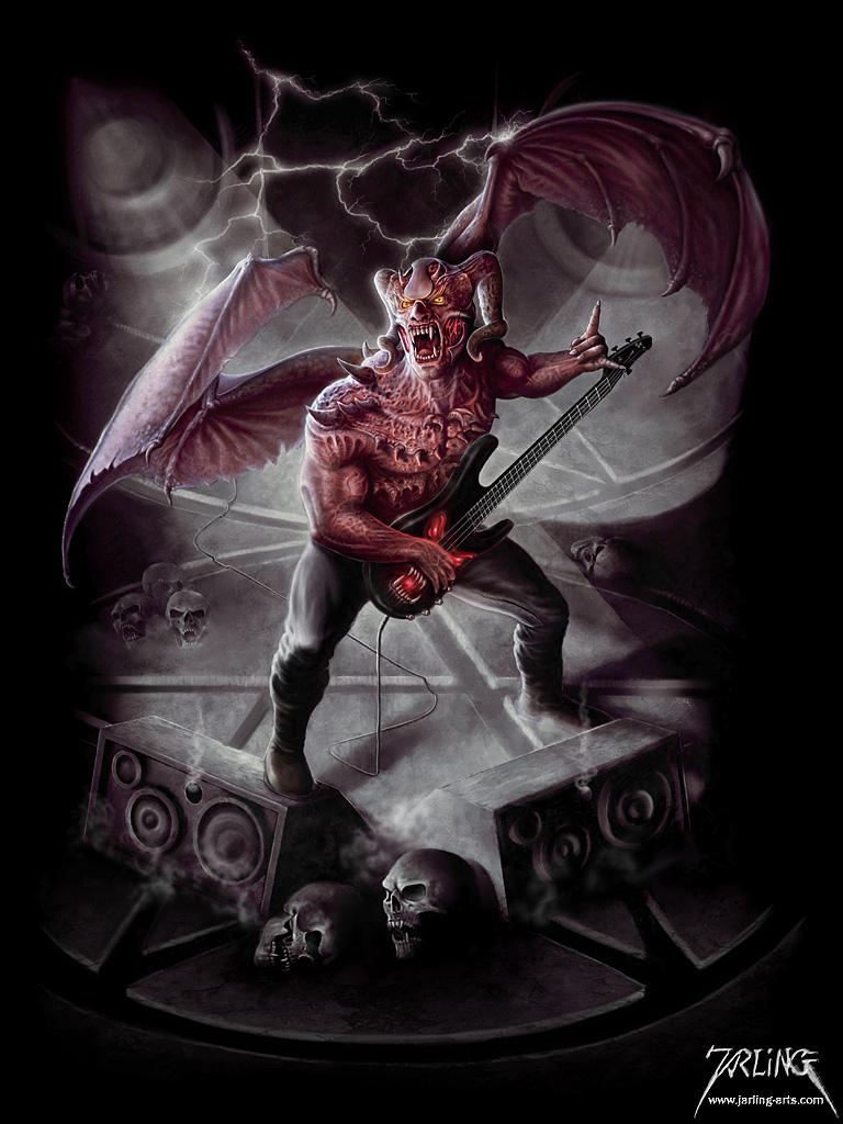 Rocking Devil by jarling-art on DeviantArt
