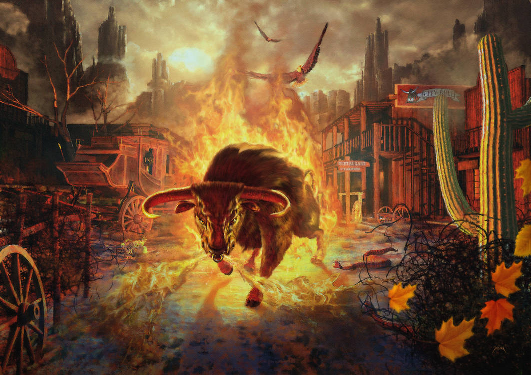 City Bull City by jarling-art