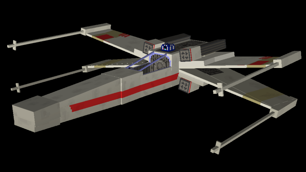 Minecraft T-65 X-Wing Starfighter