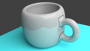 Rendered Ceramic Cup