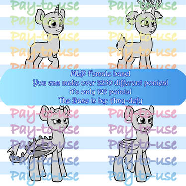 Pay-to-use Base! Over 2250 ponies can be made!