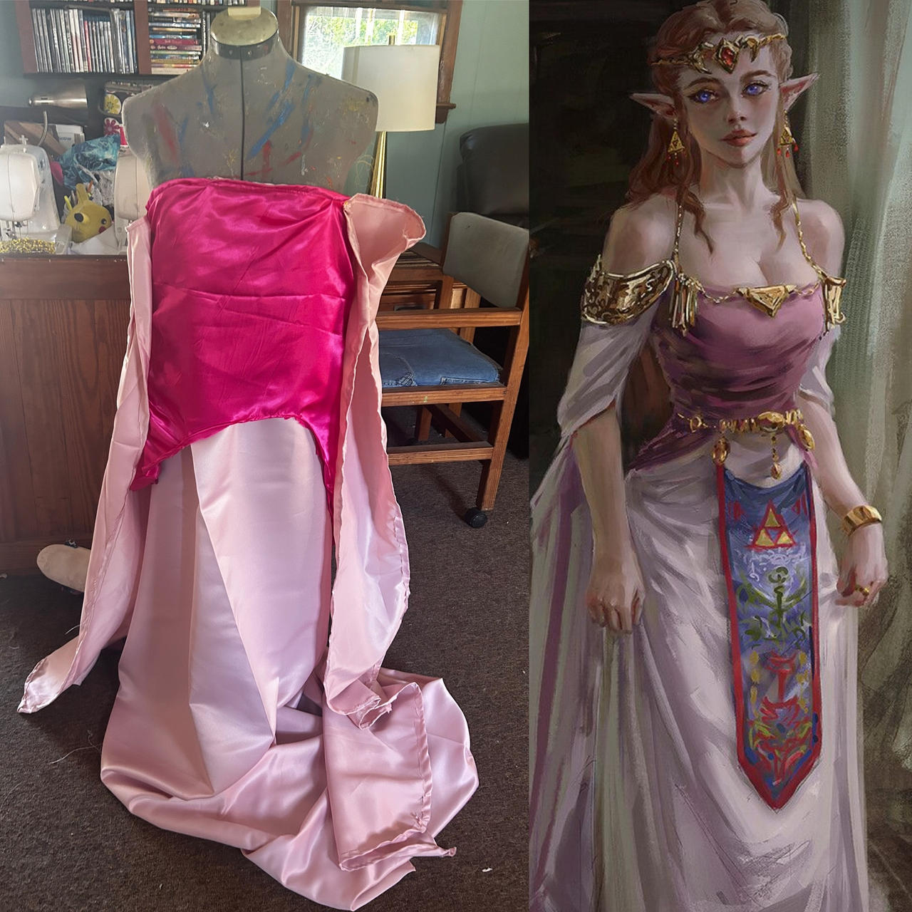 Fan Inspired Princess Zelda dress by auress on DeviantArt