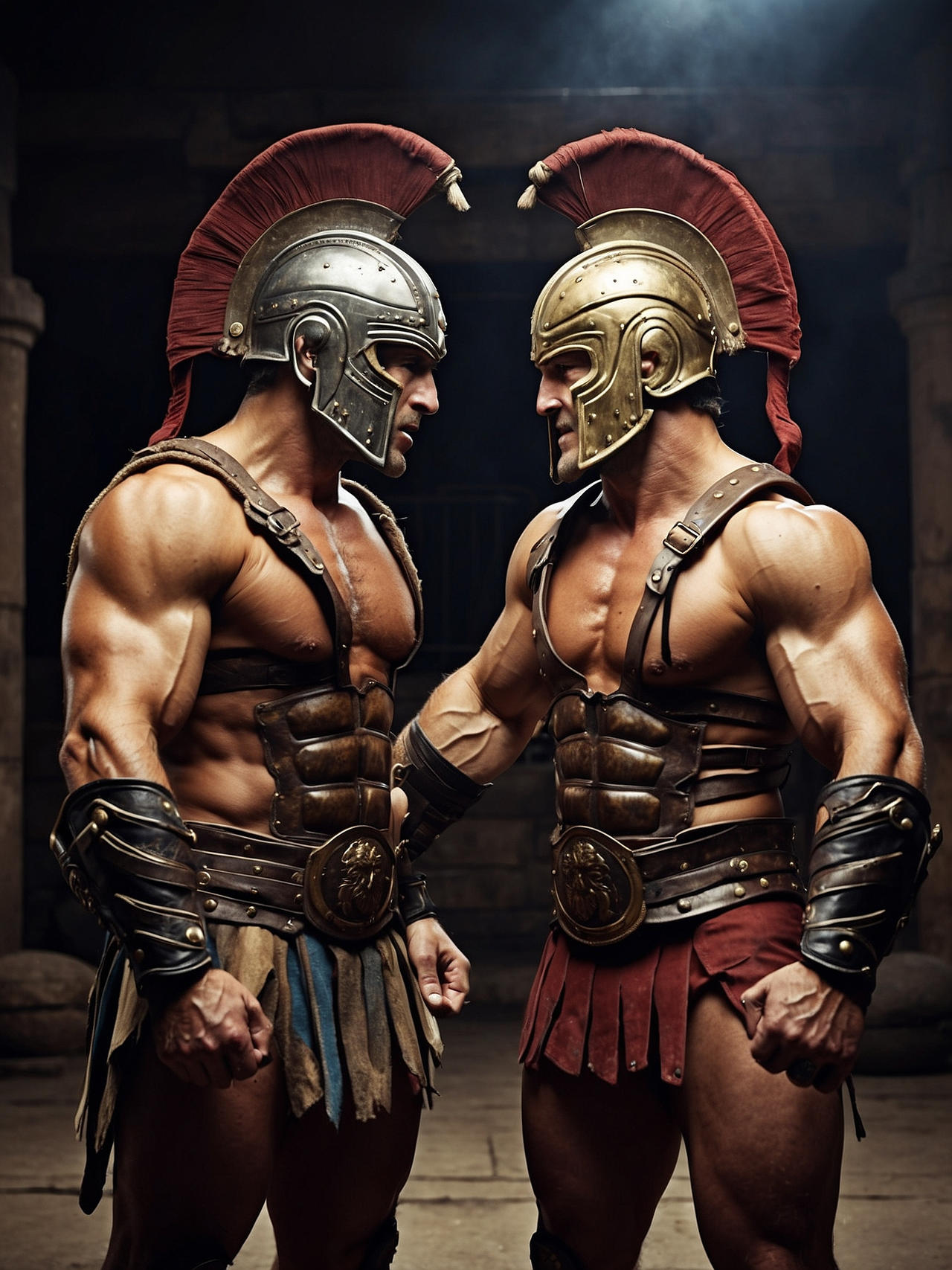 Muscle Gladiator With Helmet by Gustavomax on DeviantArt