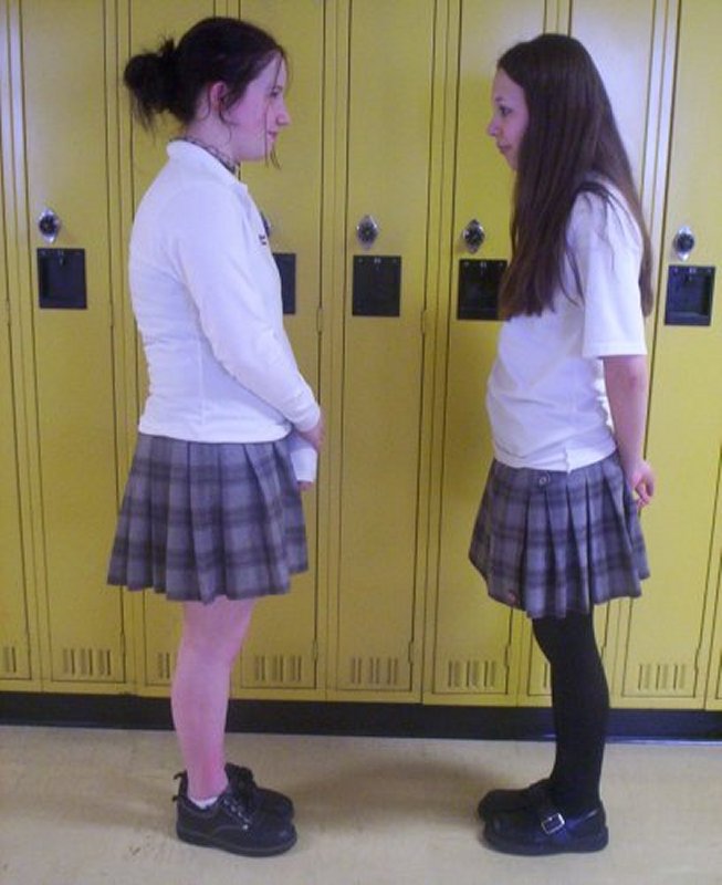 School Girls and Lockers