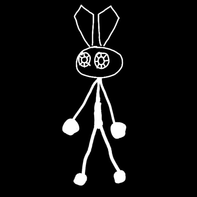 Vib Ribbon Rabbit VIB RIBBON 2D character (speaking 1) by slatki2009 on DeviantArt