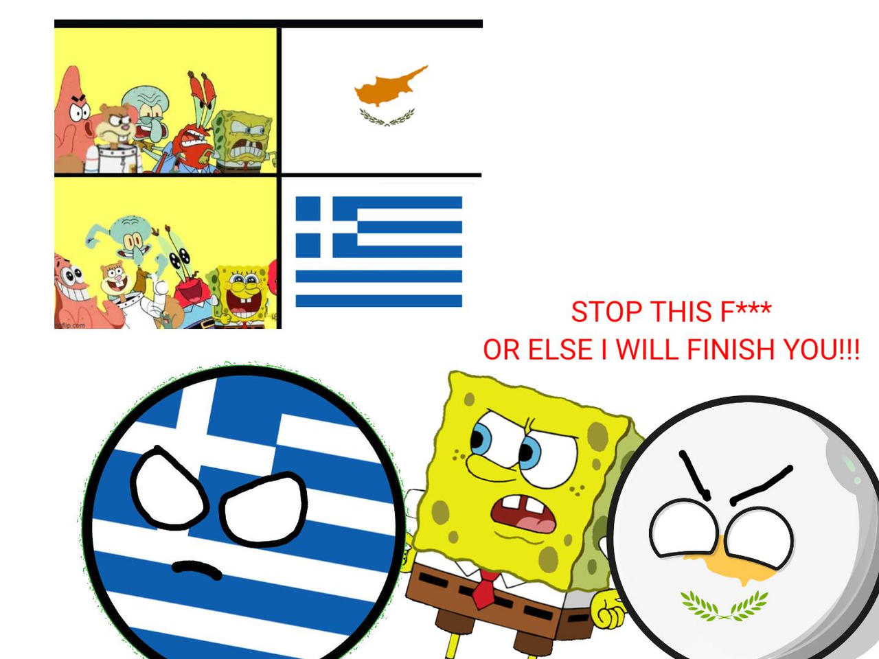 Cyprusball Spongebob, cyprusball and greeceball hates Bad Art by slatki2009 on ...