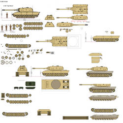 E-100 AFV's JG Scale WIP 3.9.1 Scraps n' shit