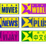 STAR TV Channels Old Logos in (1999) in horizontal