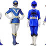 Gokai Change - all Blues 2nd version swap genders