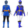 Gokai Blue Girl and the 5 Blue Females Water Slash