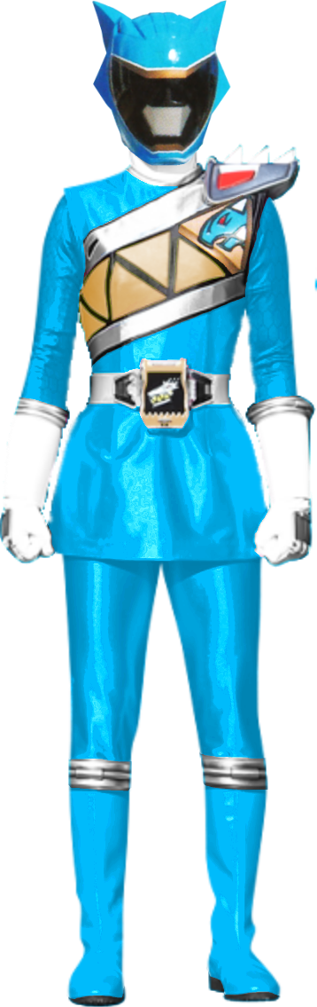 Kyoryu / Dino Charge Cyan (Female) version 1 by mbadidoy95 on DeviantArt