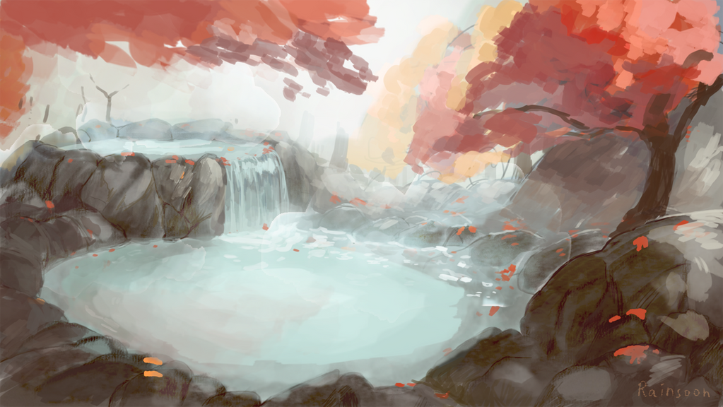 Hot spring by Rainsoon on DeviantArt