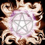 fiery pentacle