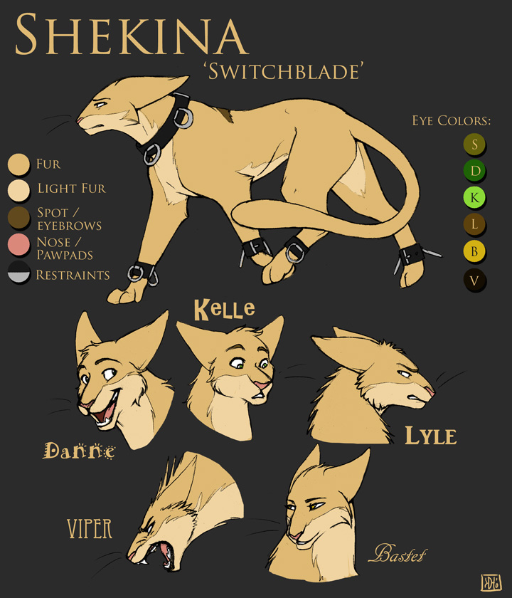 char sheet - Shekina by tigrin