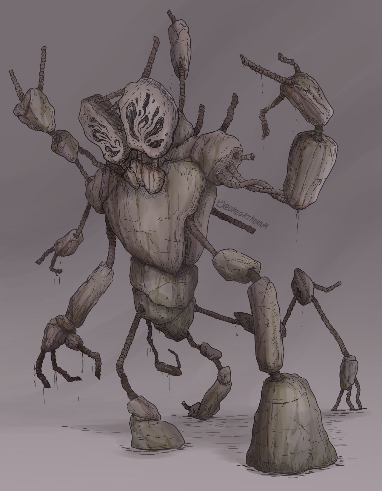 SCP-173 (redesigned) by Glury on DeviantArt