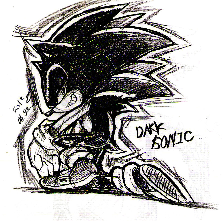 Dark Sonic Doodle by Seinari on DeviantArt