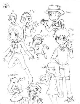 Word Girl sketches