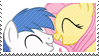 Brolly and Fluttershy love stamp